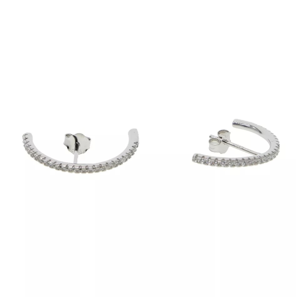Design earring fashion plated gold 925 silver long bar jewelry women
